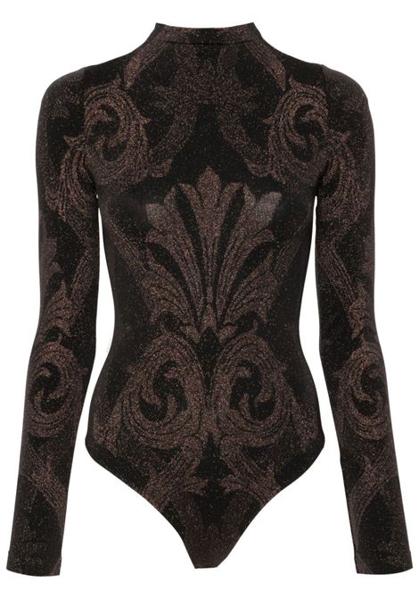 Body a fiori jacquard in nero Wolford x etro - donna WOLFORD X ETRO | 771148098